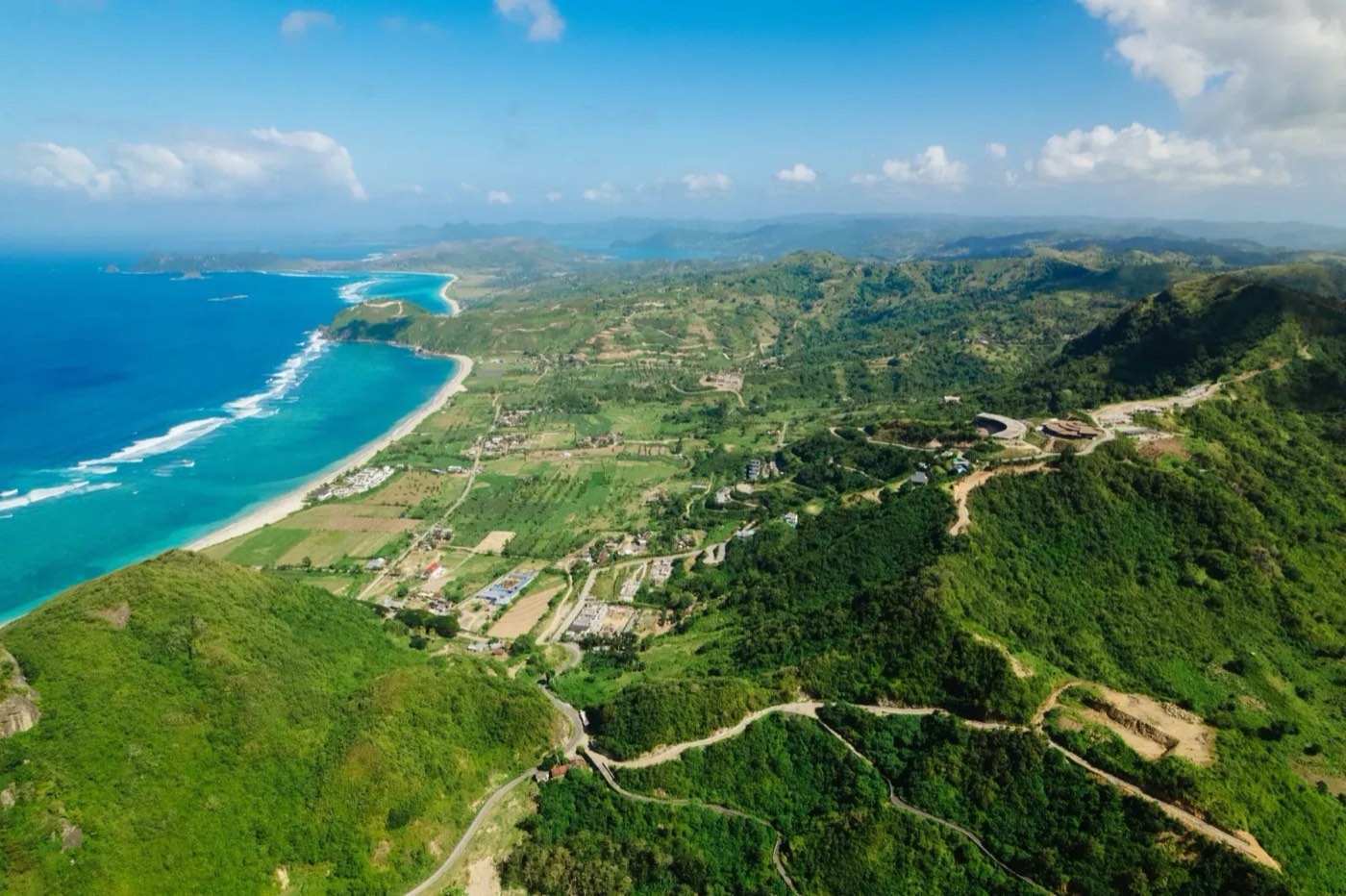 The land itself · the ridge above the bay